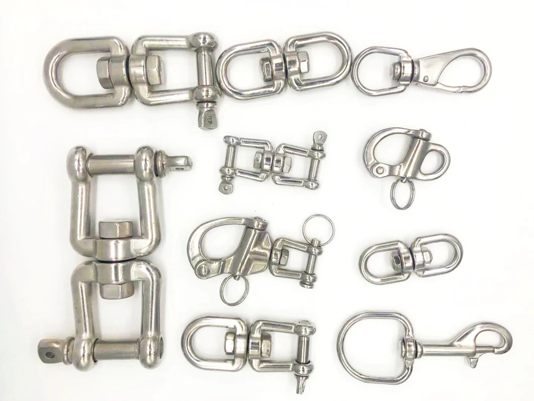 316/304 Stainless Steel Boat Accessories Precision Casting Rigging for Swivel Eye Hook with Latch Marine Hardware for Boat/Yacht/Ship Price USA 3/8