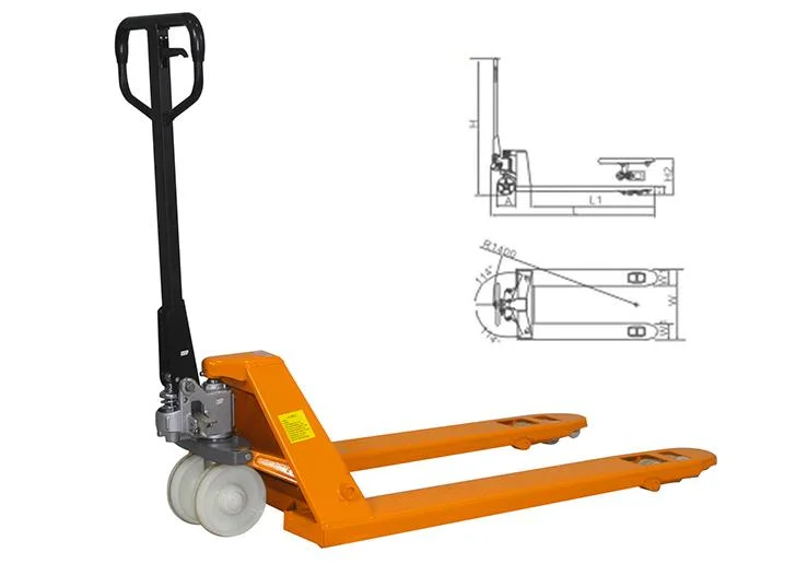 CE Certification 2 Ton Manual Hydraulic Hand Pallet Truck/ Manual Pallet Jack