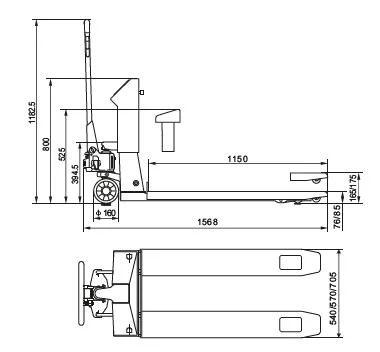 Hydraulic Hand Pallet Truck 2000kg Pallet Truck Hand Jack