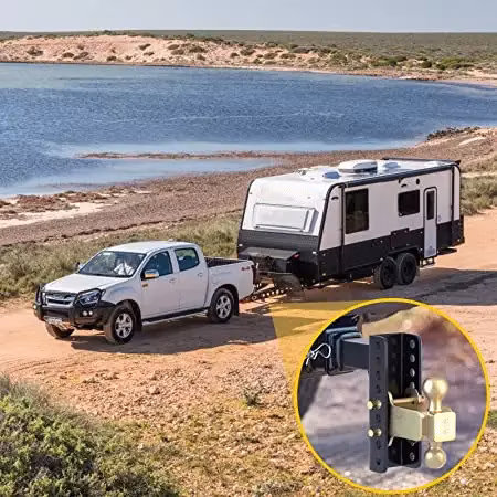 트레일러 부품, 듀얼 핀이 있는 트레일러 히치 마운트, 솔리드 2